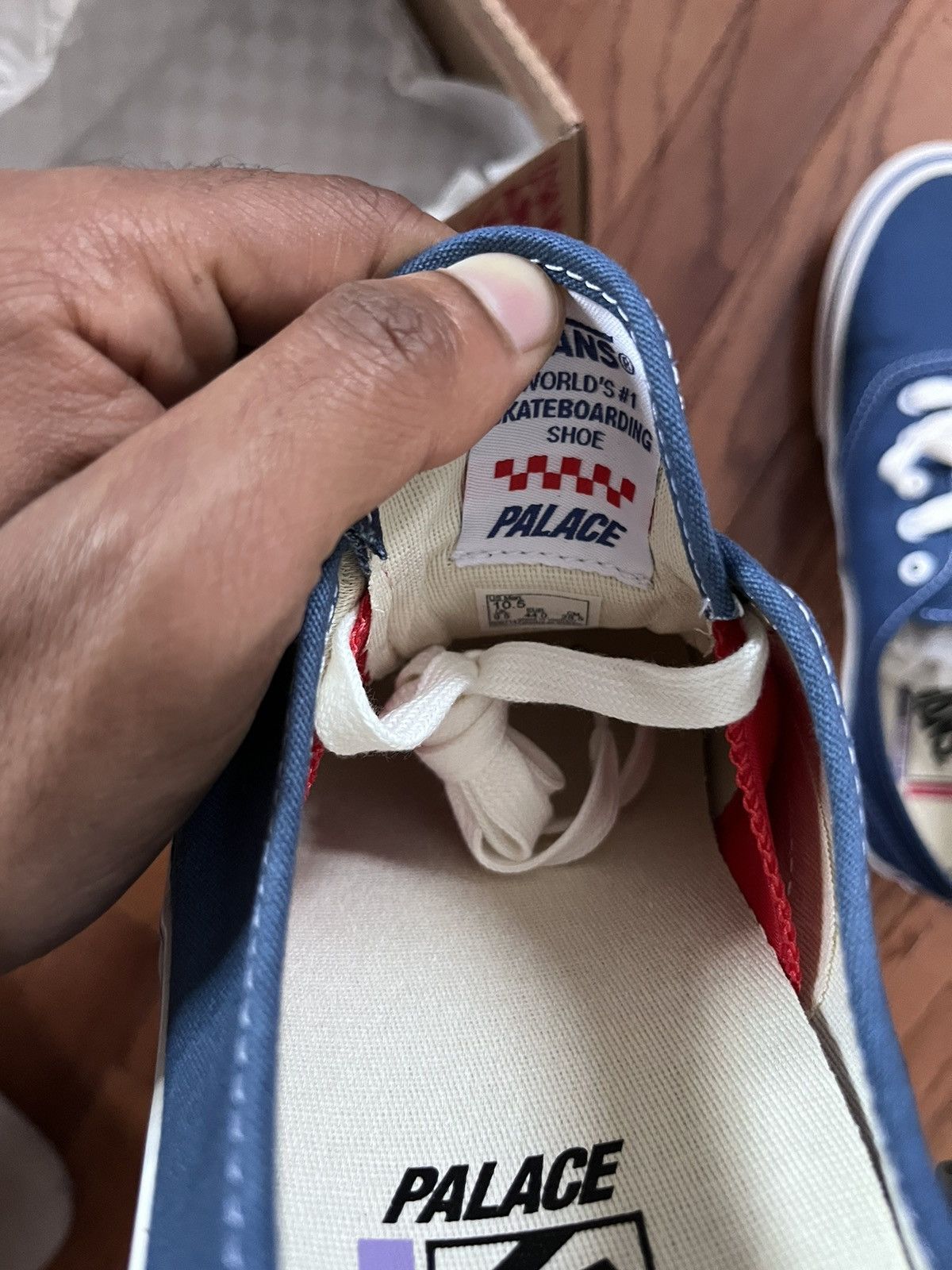 Palace × Vans Skate Authentic C - Palace x Vans Size US 10.5 / EU 43-44 - 6 Thumbnail