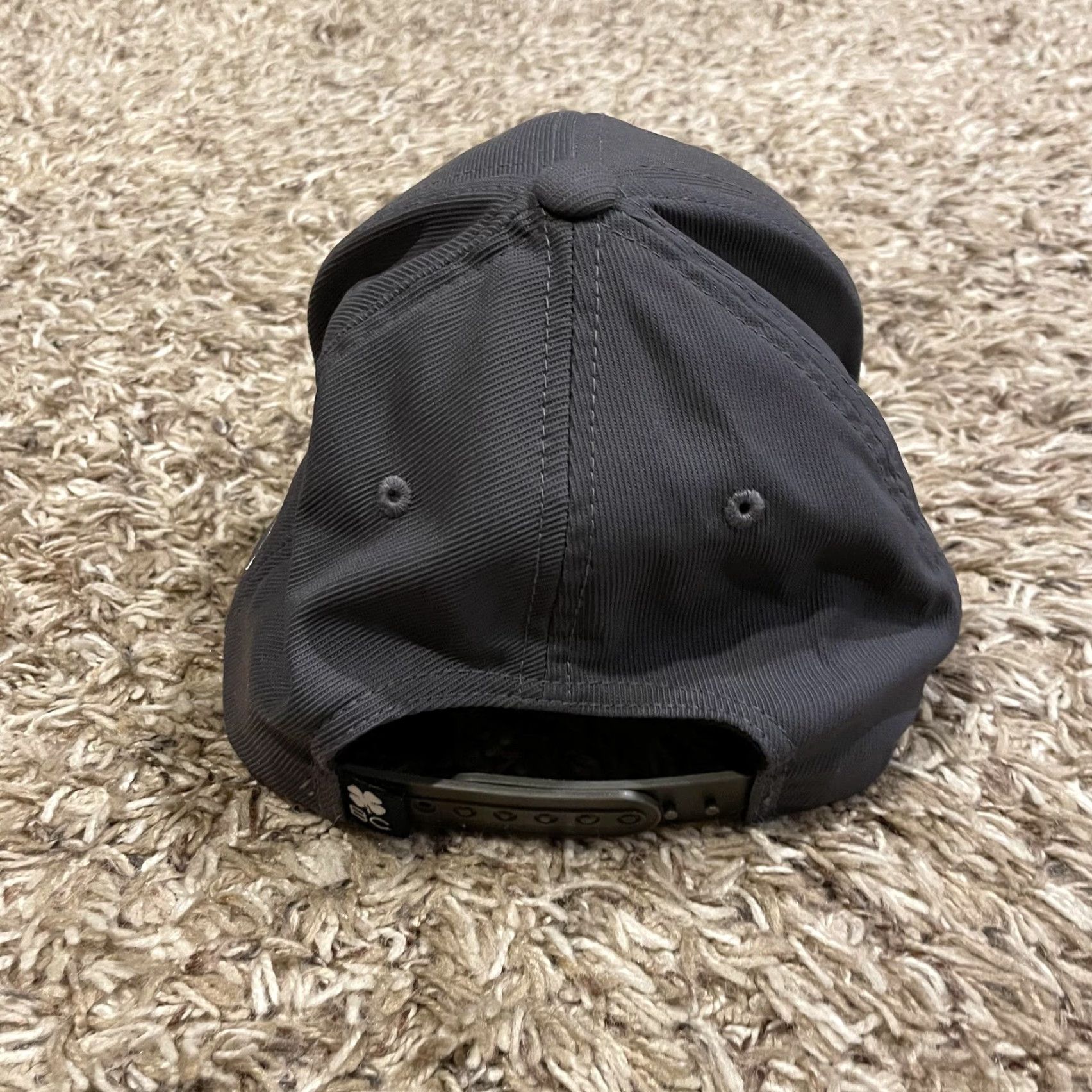 Vintage Black Clover Hat Snap Back One Size Grey American Flag Live Lucky Baseball Mens Size ONE SIZE - 6 Thumbnail