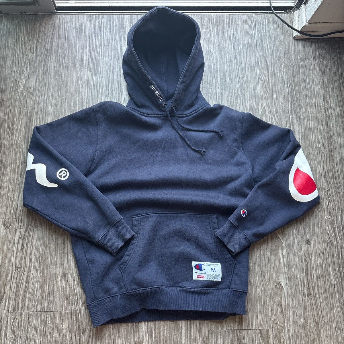 【古着】supreme champion hoodie Lサイズ　navy Supreme × Champion Hoodie navy L Used | eBay