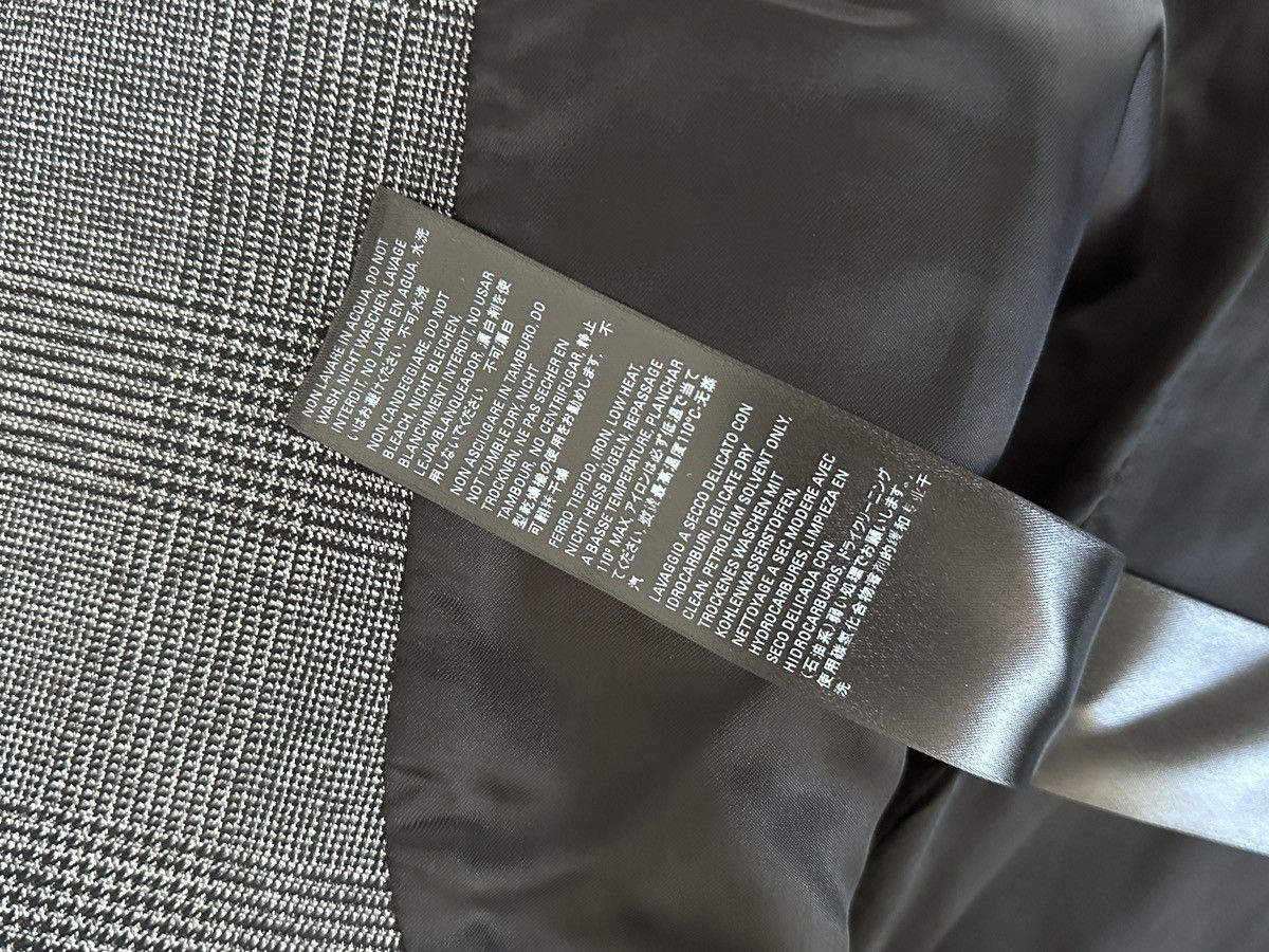 Balenciaga Balenciaga Suspended Shoulder Glen Plaid Jacket Size 44R - 9 Thumbnail