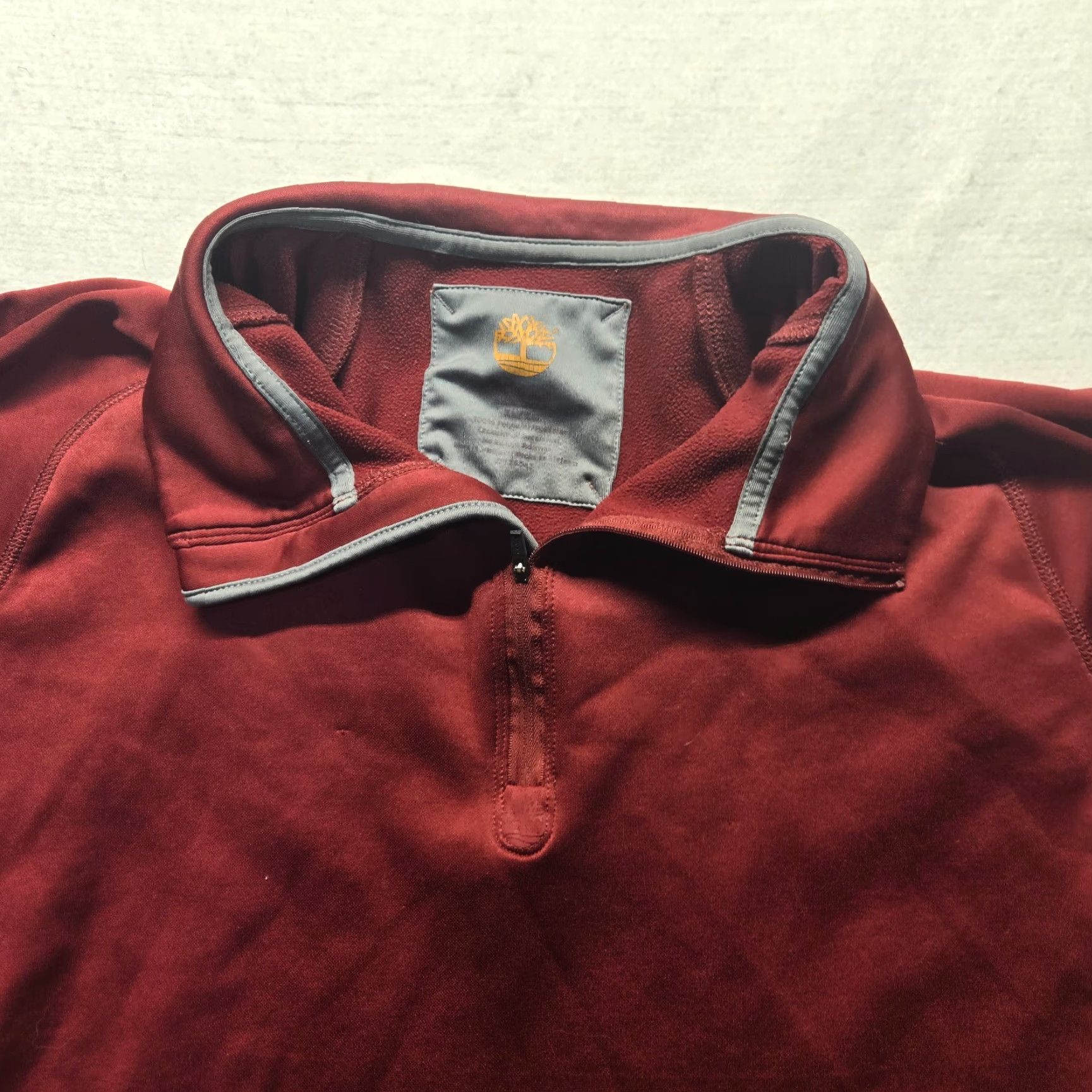 Timberland Timberland Pullover Sweater Long Sleeve 1/4 Zip Adult Men XL Red Size US XL / EU 56 / 4 - 2 Thumbnail
