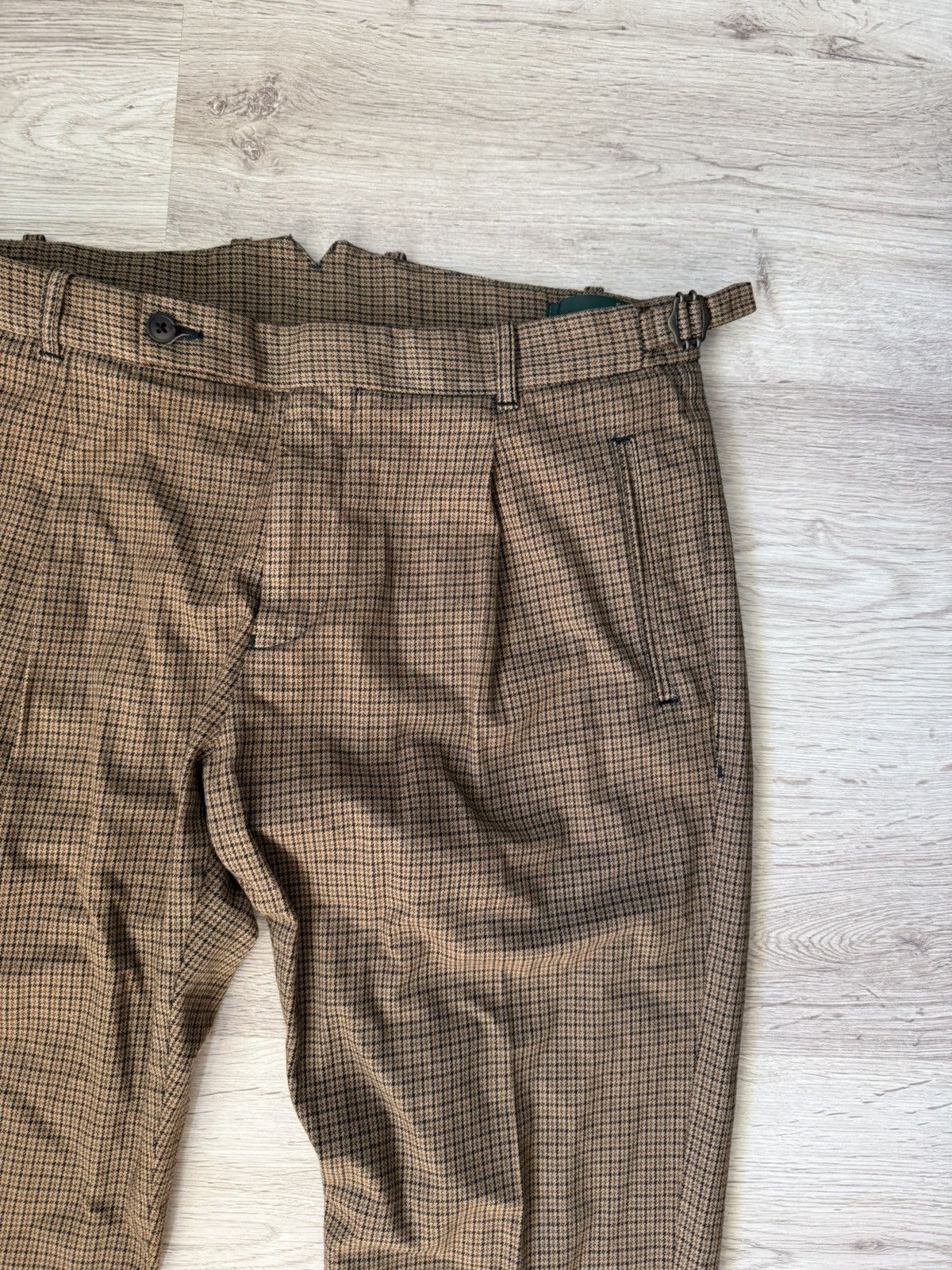 Other Berwich Retro Pleated Houndstooth Trousers Size 50 Size US 34 / EU 50 - 4 Thumbnail