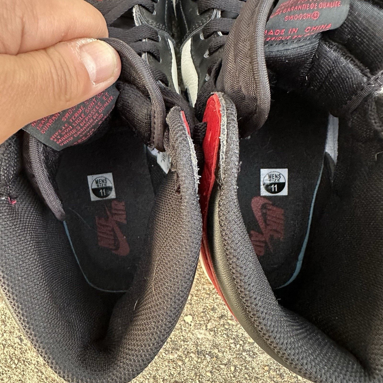 Jordan Brand × Nike Nike Air Jordan 1 Retro High OG ‘Bred Toe’ 2018 Shoes Size US 11 / EU 44 - 9 Thumbnail