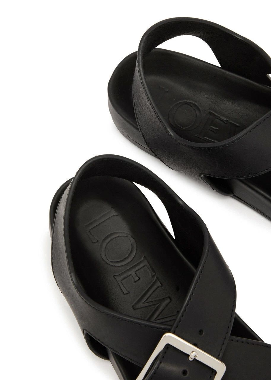 Loewe o1in1g0526 Ease Buckle Sandals in Black Size US 7 / IT 37 - 4 Thumbnail