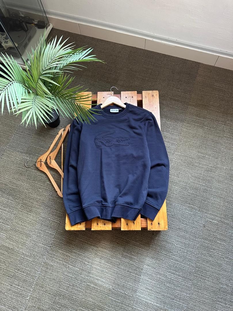 Designer × Lacoste LACOSTE BIG LOGO COLOUR ON COLOUR SWEATSHIRT Size US L / EU 52-54 / 3 - 1 Thumbnail