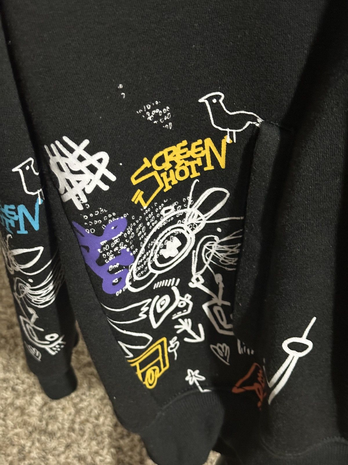 Other SCREENSHOT Mens Urban Premium Fleece Hoodie Embroidery Large Size US L / EU 52-54 / 3 - 7 Thumbnail