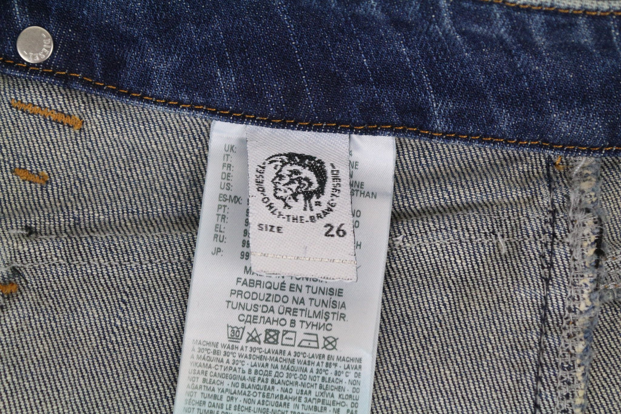 Diesel D-EARLIE 089AR W26/L32 Blue High Waist Stretch Jeans 69896 Size 26" / US 2 / IT 38 - 8 Thumbnail