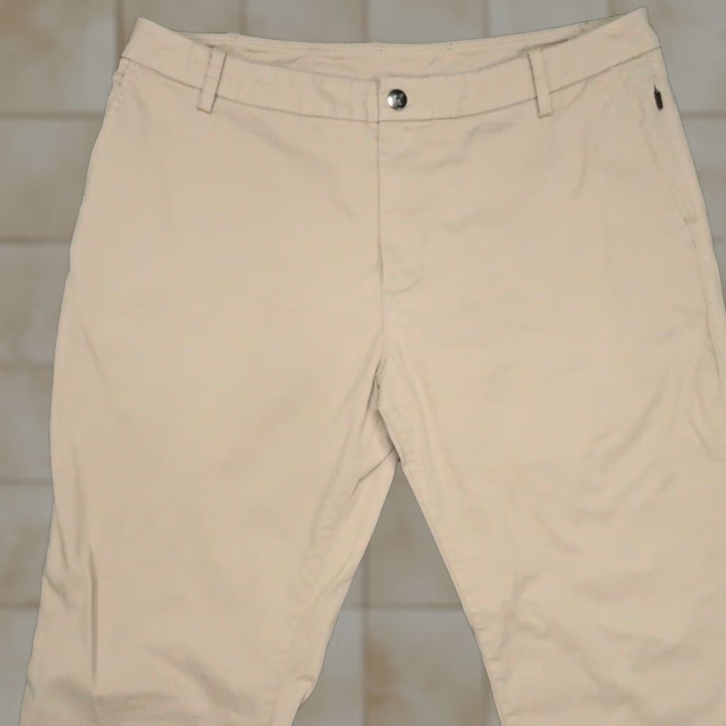 Vintage Birddogs Pants Mens 36x34 Khaki Tan Stretch Chino Zip Pocket Slim? (adjusted?) Size US 36 / EU 52 - 1 Thumbnail