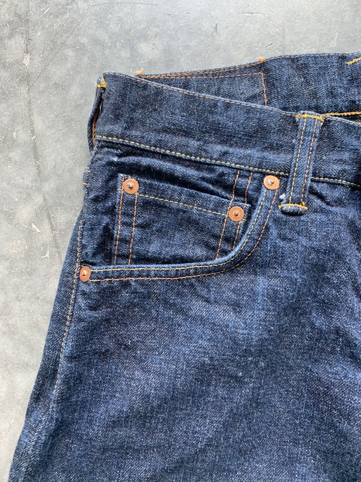 Evisu × Japanese Brand × Vintage 2004 Evisu x McDonalds Selvedge Denim Redline Size US 27 - 9 Thumbnail