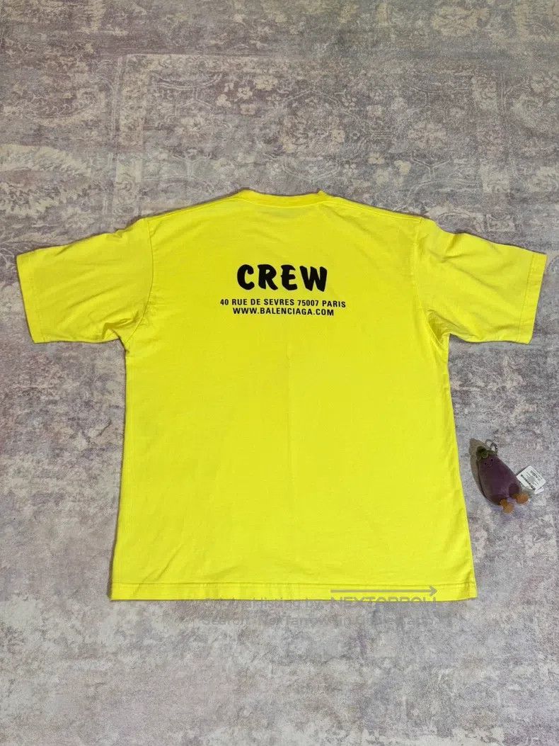 Balenciaga Balenciaga Drew Yellow T-Shirt - M Size US M / EU 48-50 / 2 - 2 Thumbnail