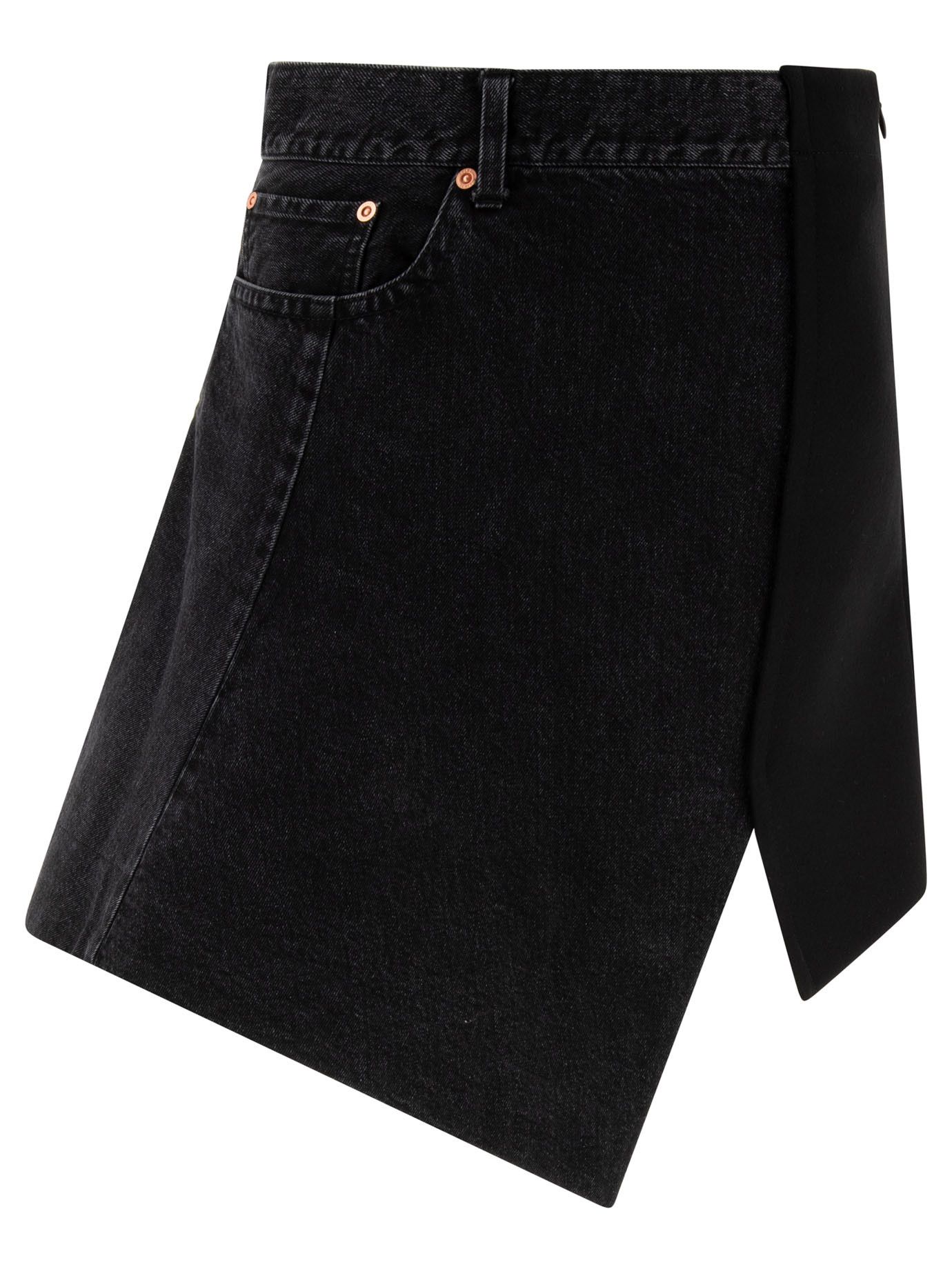 Sacai Denim X Wool Melton Skirt | Grailed