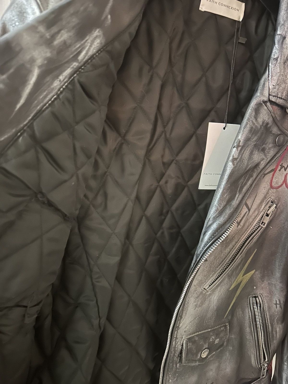 Faith Connexion Dust of Gods x Faith Connexion X MattewHyte Leather Jacket Size US M / EU 48-50 / 2 - 15 Thumbnail