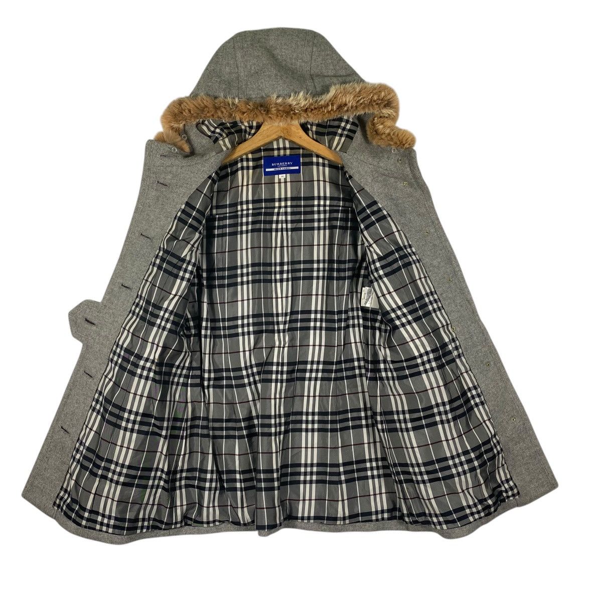 Burberry Burberrys Hoodie Rabbit Fur Trench Coat Size 38 Grey Colour Size XS / US 0-2 / IT 36-38 - 6 Thumbnail