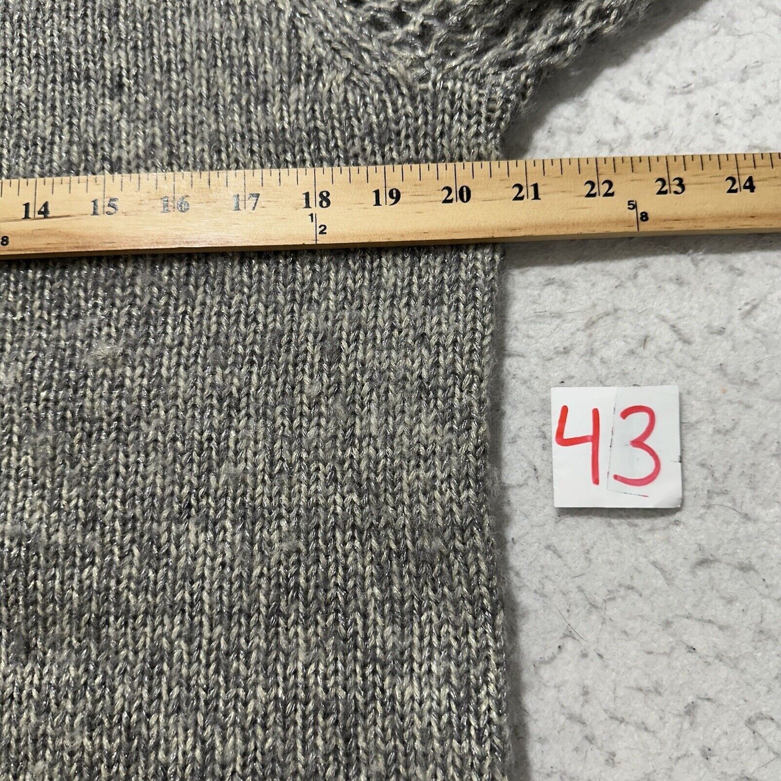 Tommy Bahama Tommy Bahama Small Wool Sweater Sparkle Open Knit Sleeve Size S / US 4 / IT 40 - 8 Thumbnail