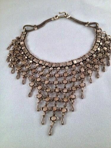 Handmade Handmade Sterling Silver Bib Necklace Size ONE SIZE - 1 Thumbnail