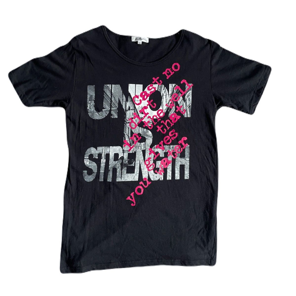 If Six Was Nine 2000s Japanese archive Vkei Gyaruo Poem Tee Y2K Size US S / EU 44-46 / 1 - 2 Thumbnail