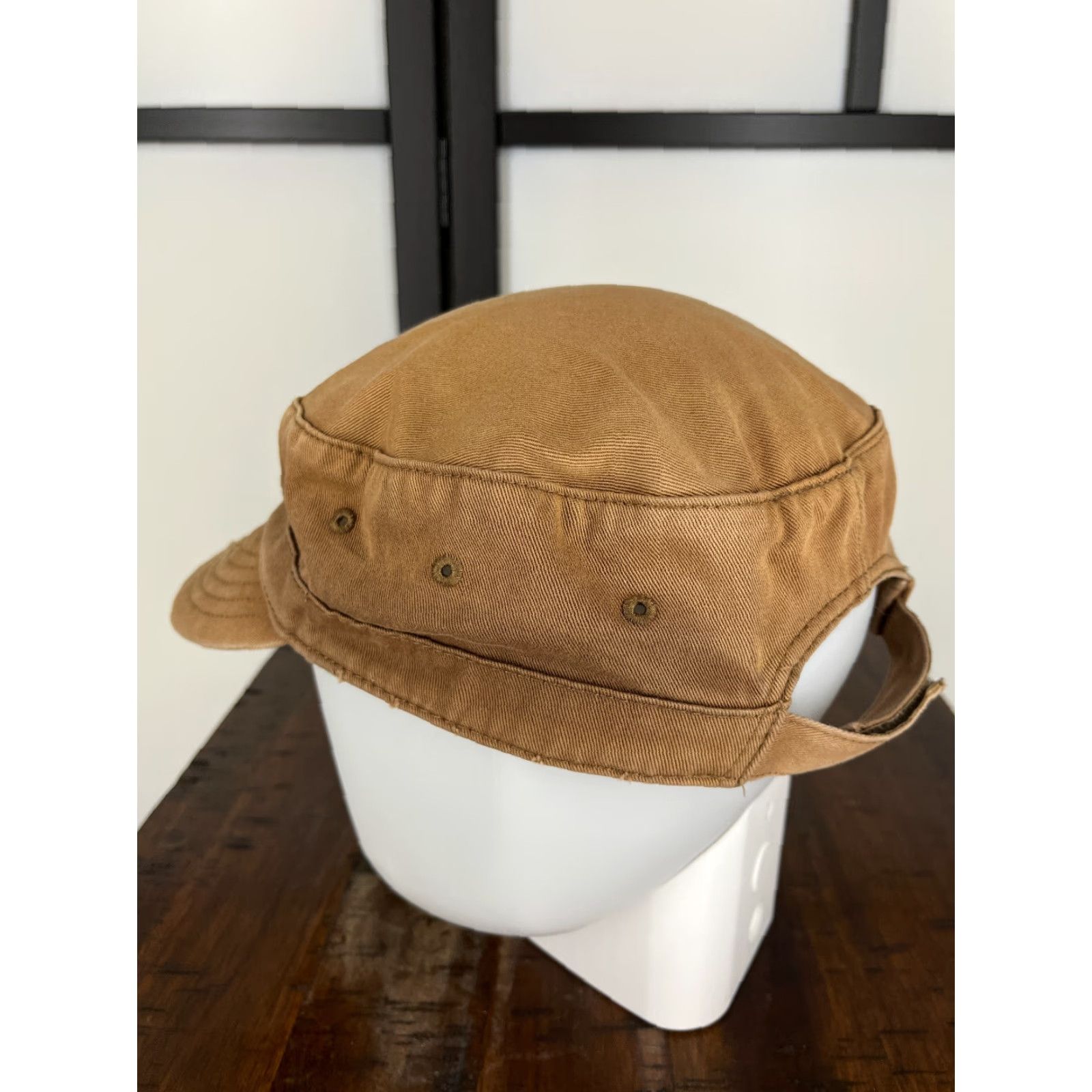 Vintage VINTAGE Cancun Mexico Army Hat Cap Strap Back One Size Beige Distressed Cotton Army Cap Unbranded Unisex Adults Size ONE SIZE - 5 Thumbnail