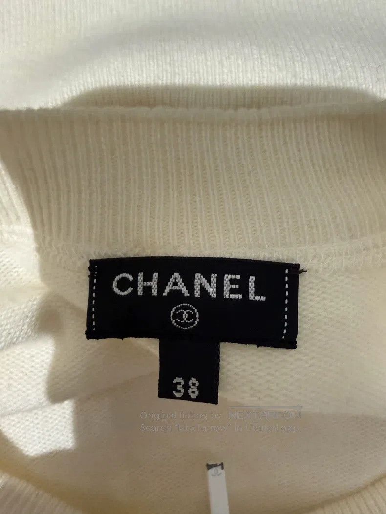 Chanel Chanel Current Series White Knitted Cardigan coat Size XS / US 0-2 / IT 36-38 - 3 Thumbnail