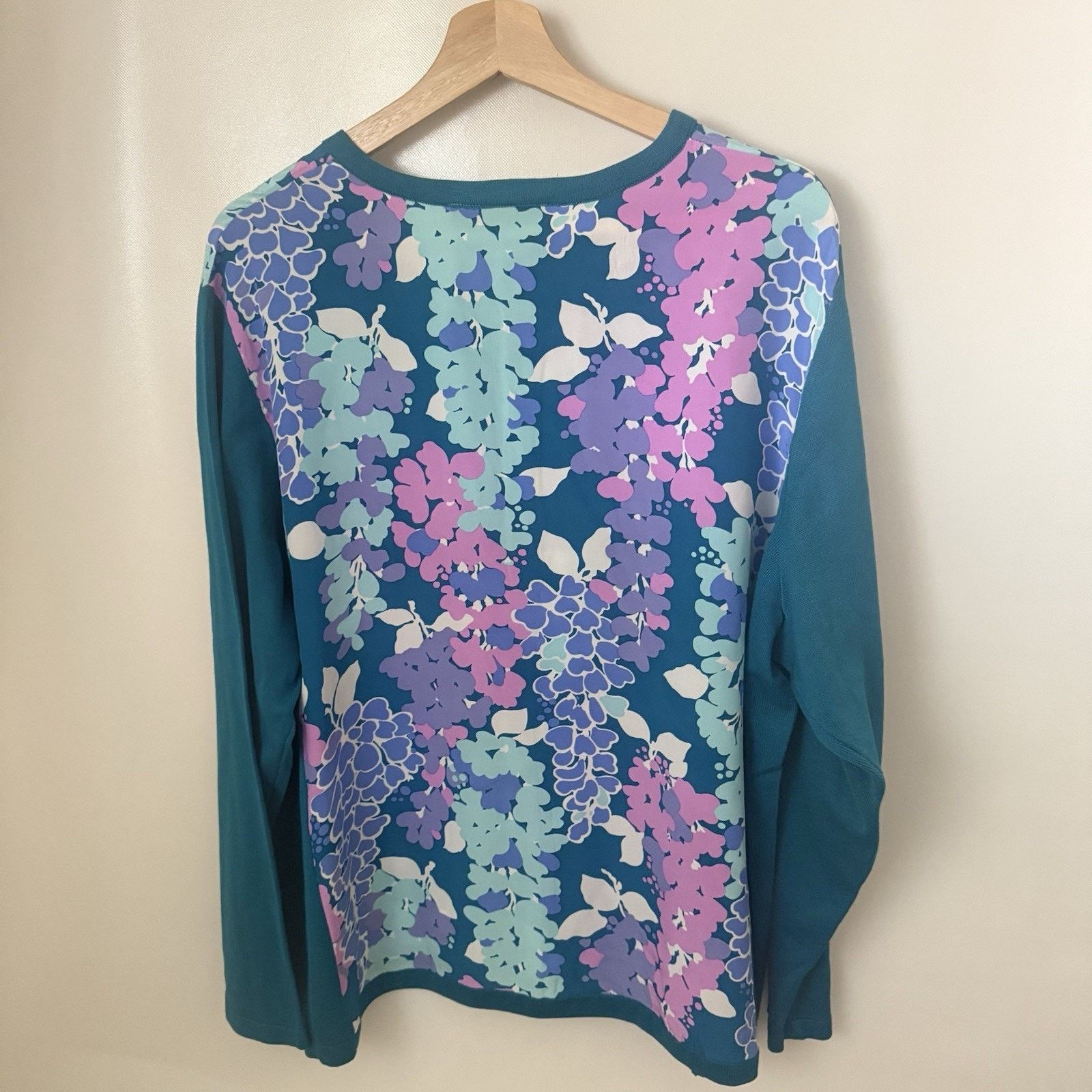 Bob Mackie Bob Mackie Silk Cotton Cardigan Sweater Floral Mixed Media Size 3XL / US 20-22 - 2 Thumbnail