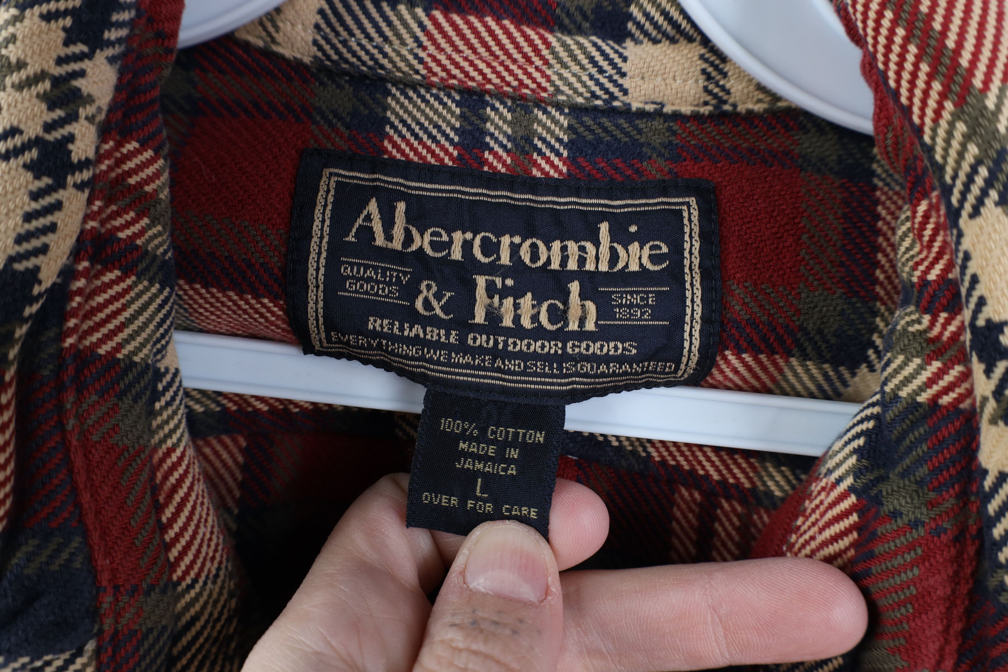 Abercrombie & Fitch Vintage 90s Abercrombie & Fitch Heavyweight Button Shirt Size US L / EU 52-54 / 3 - 11 Thumbnail