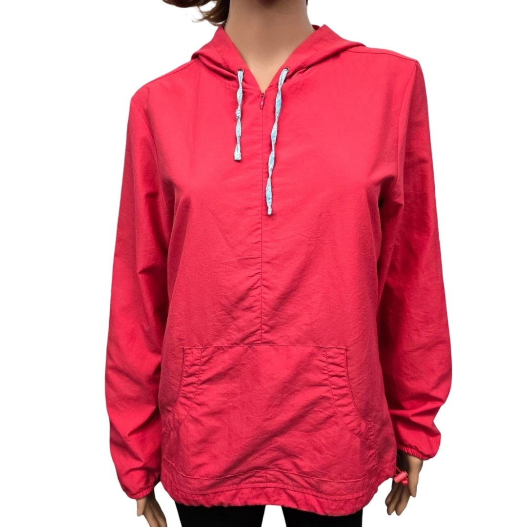L.L. Bean LL Bean Hooded Windbreaker 1/4 Zip Popover Jacket Size S / US 4 / IT 40 - 3 Thumbnail