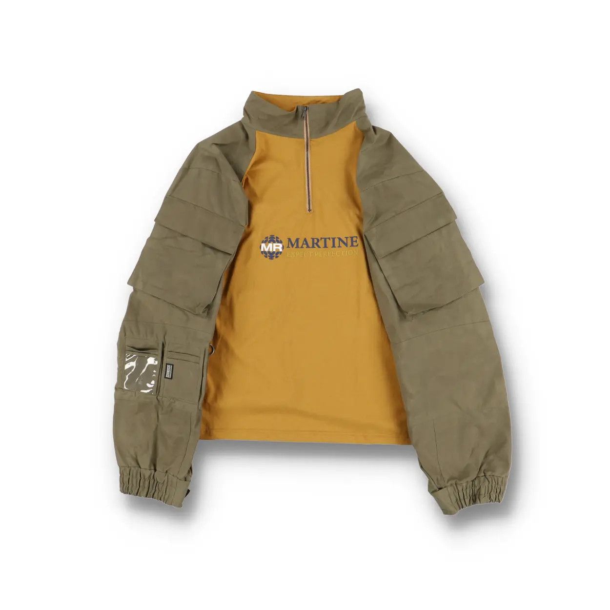 Martine Rose Shrunken Utility Sleeve Shirt - Tumeric Size US S / EU 44-46 / 1 - 1 Thumbnail
