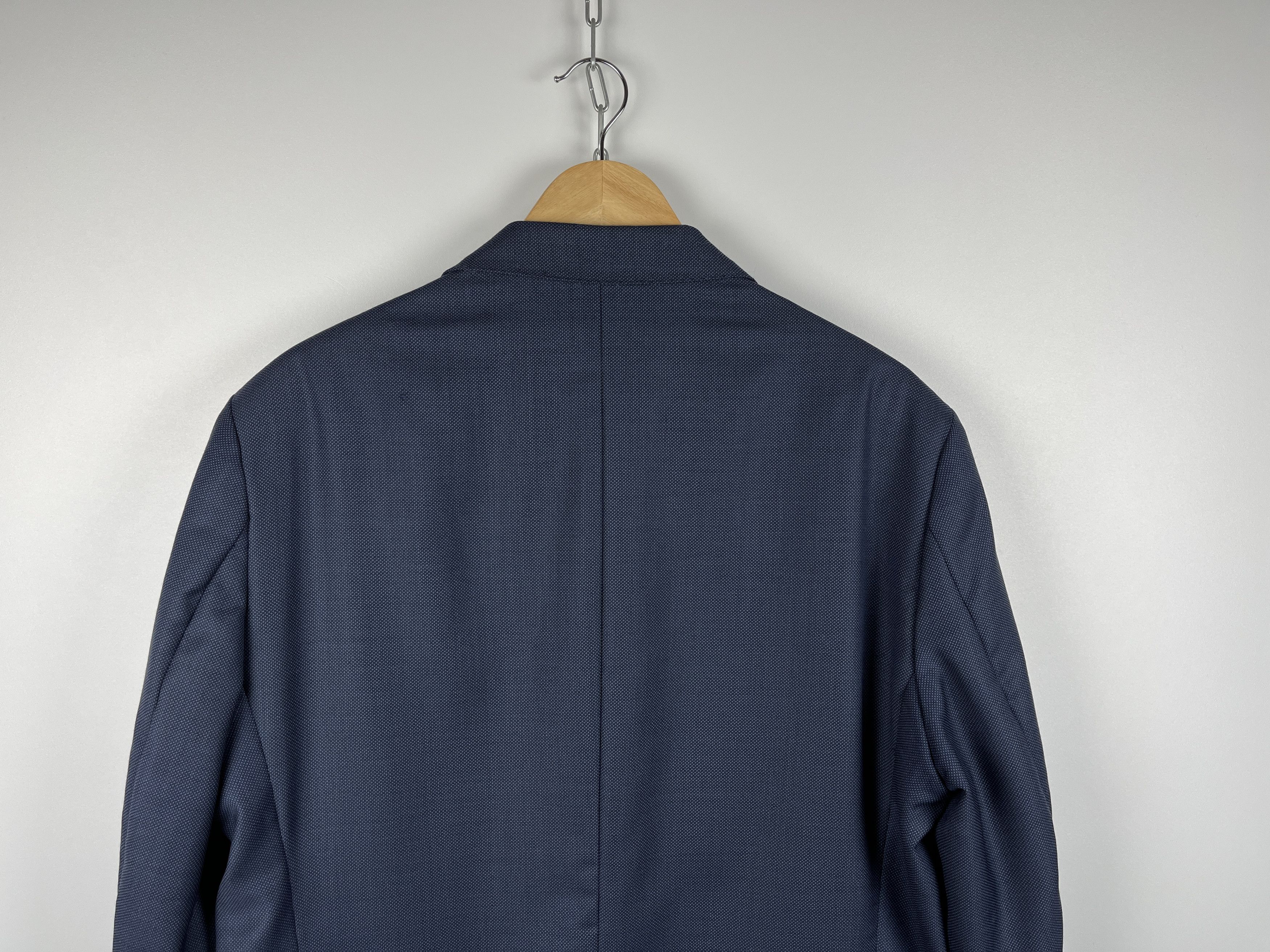 Hackett Hackett London Indigo Birdseye Wool Blazer Jacket Size 46R - 16 Thumbnail