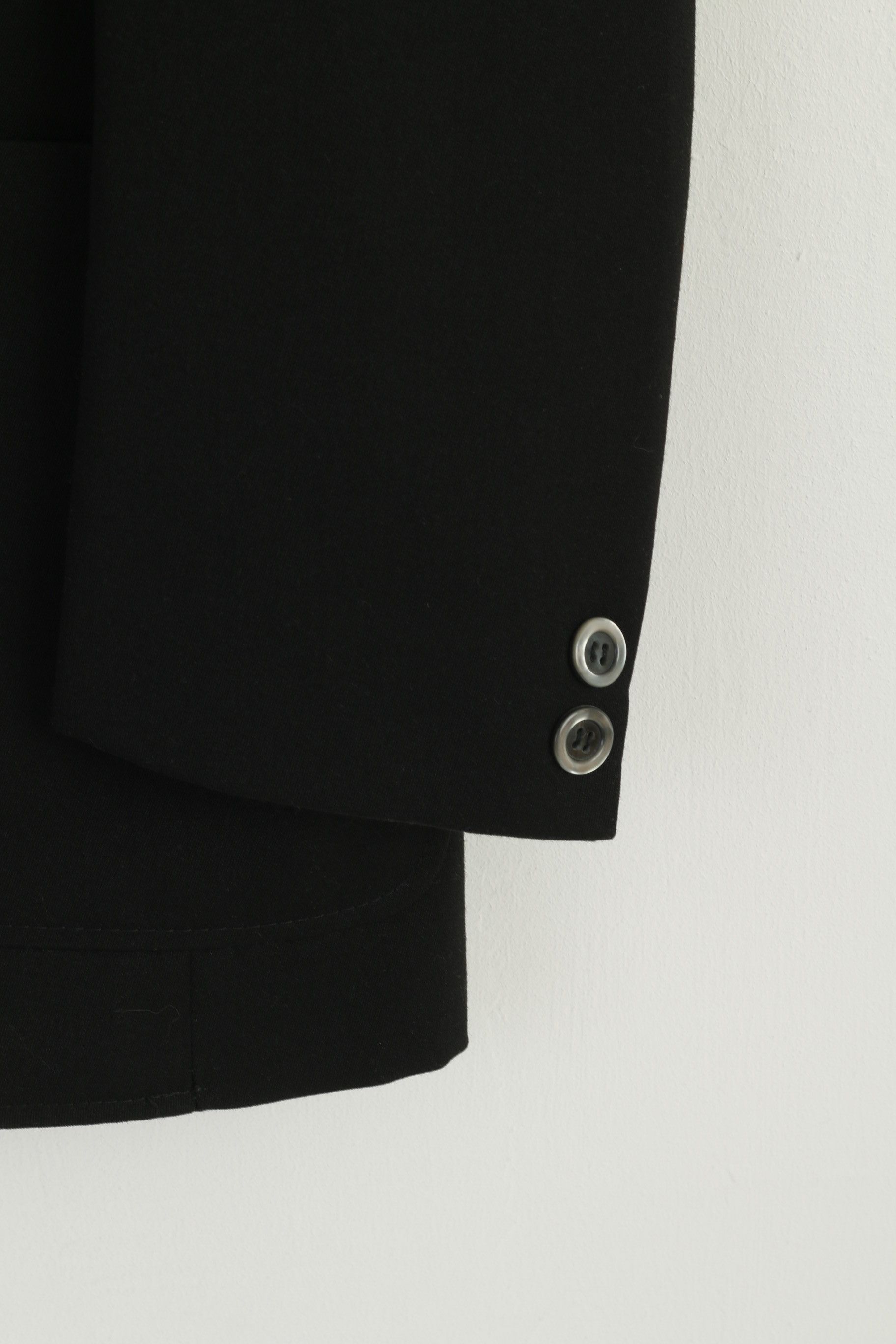 Vintage BOKER Herne Men 40 Blazer Black West Germany 7760 Size 40R - 3 Thumbnail