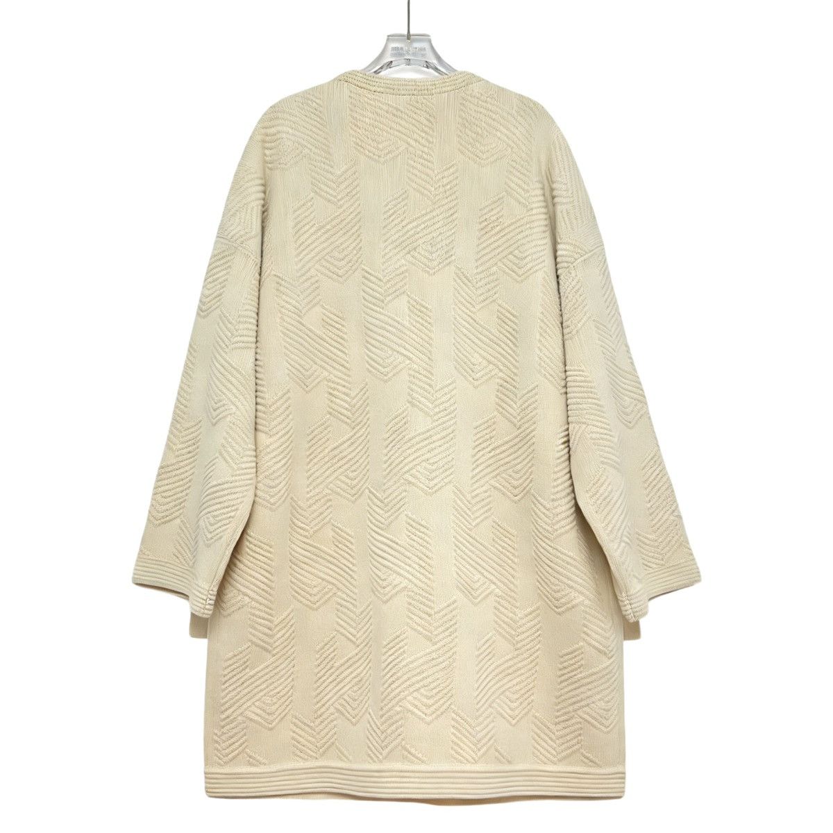 Hermes Hermes Jacquard Wool Long Sleeve Zipper Coat K26WX Size S / US 4 / IT 40 - 2 Thumbnail