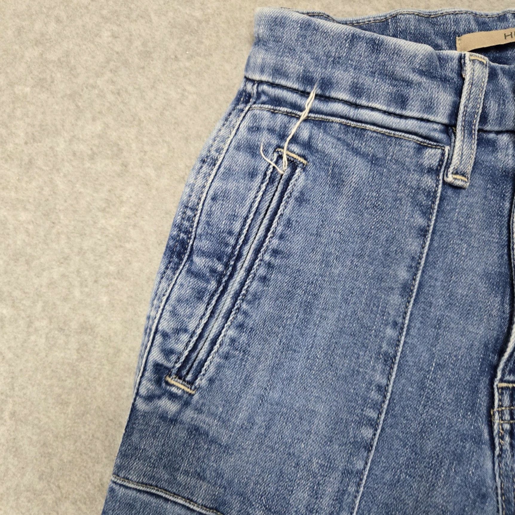 Hudson Hudson Jeans Womens 24 Blue Flare High Rise Starlet Stretch Denim Pants Size 42" / US 20 - 5 Thumbnail