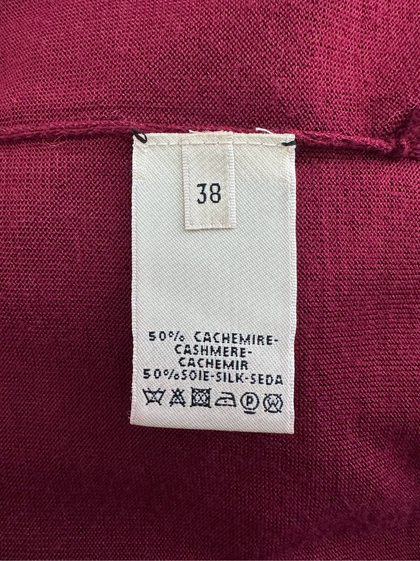 Hermes HERMES JPG V-neck cashmere knit top women's red Size S / US 4 / IT 40 - 9 Thumbnail