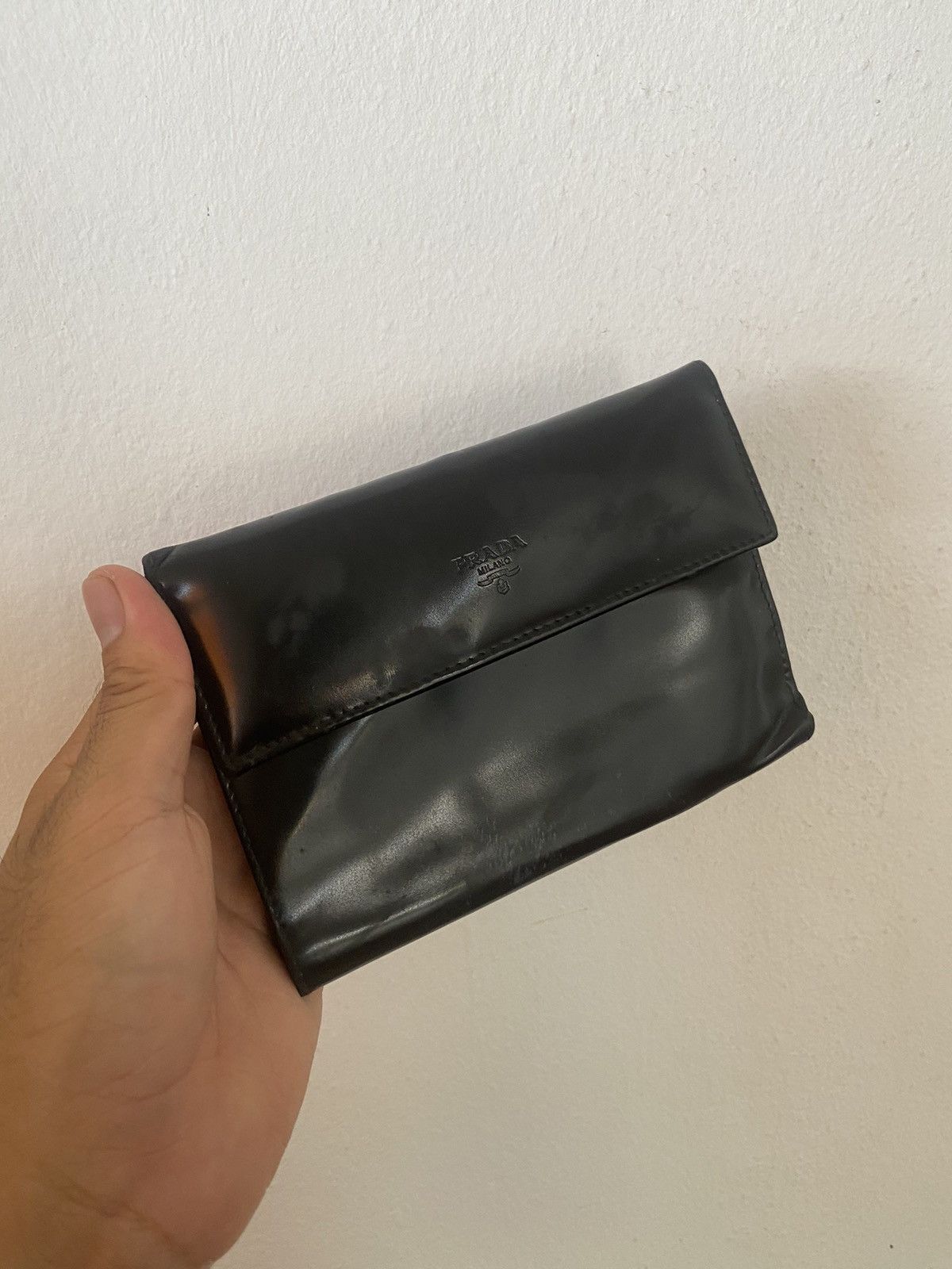 Prada VINTAGE PRADA WALLET PATENT LEATHER Size ONE SIZE - 1 Thumbnail