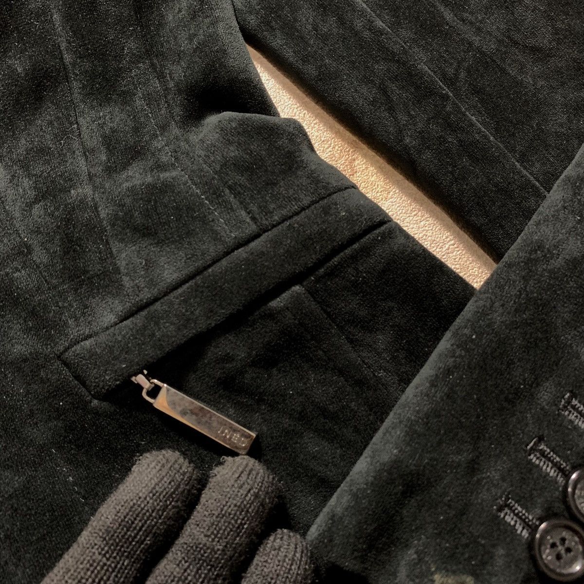 Japanese Brand Ined By Yohji Yamamoto Velvet Blazer Size US S / EU 44-46 / 1 - 10 Thumbnail