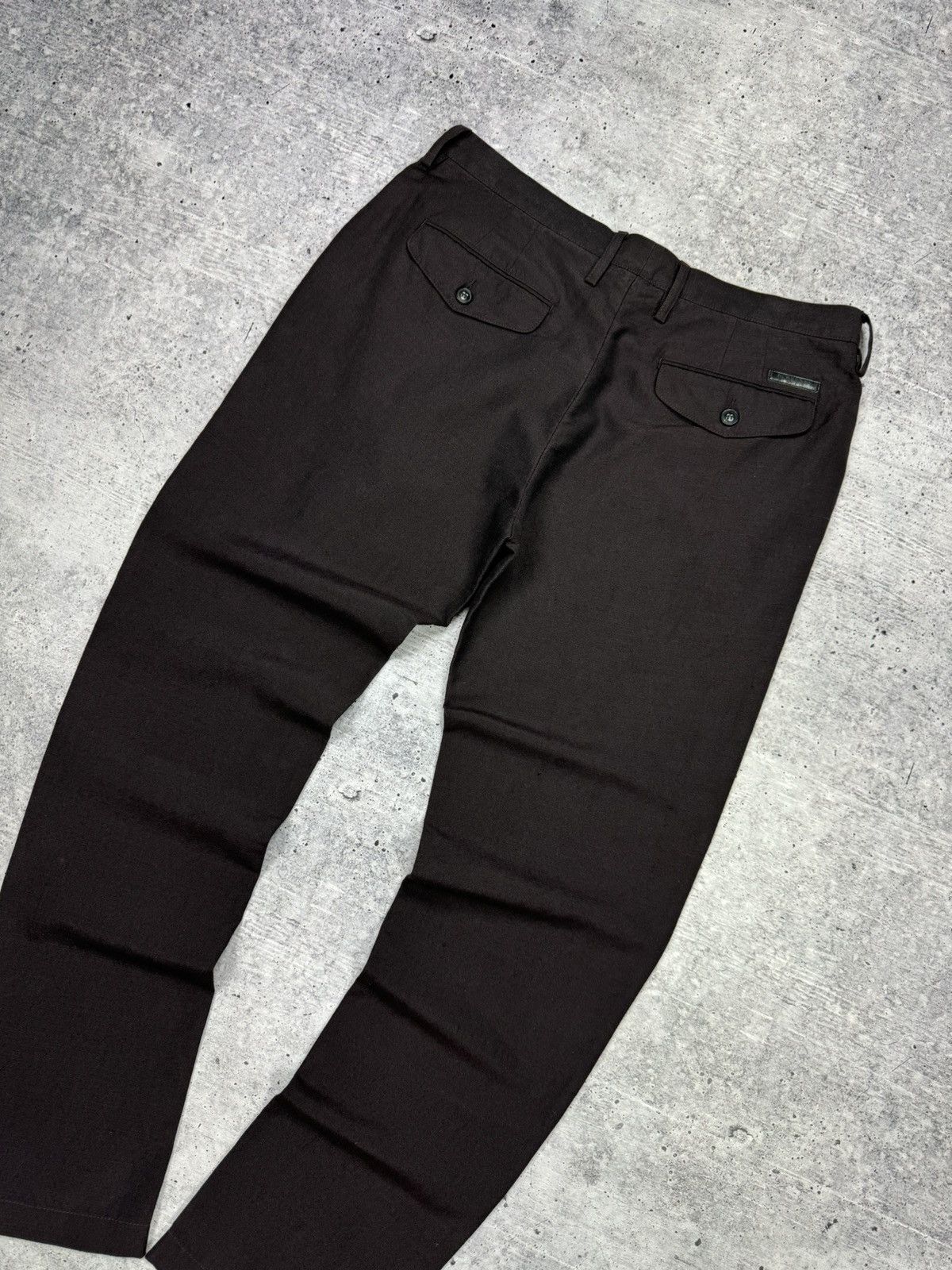 Burberry Vintage Burberry Brit Leather Pocket Tab Suit Pants Trousers Size US 32 / EU 48 - 21 Thumbnail