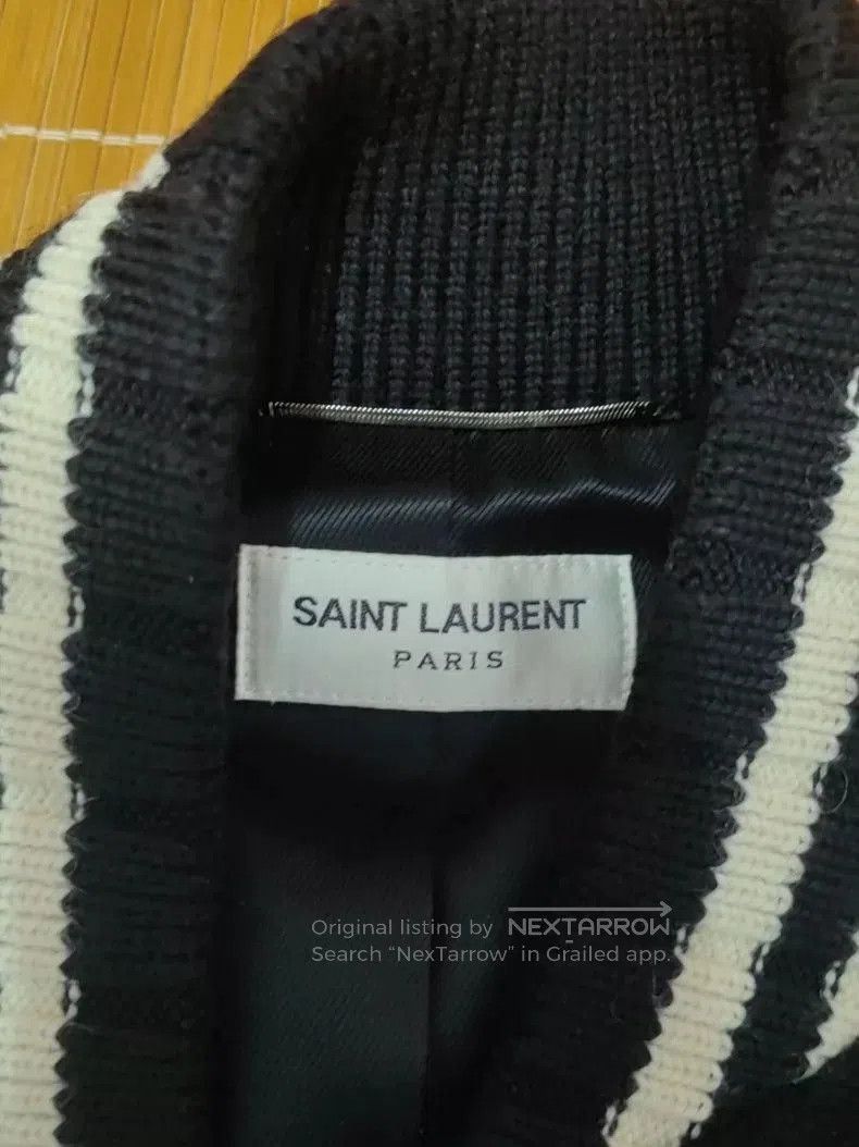 Saint Laurent Paris YSL Blue Baseball Jacket. Size US XXS / EU 40 - 9 Thumbnail