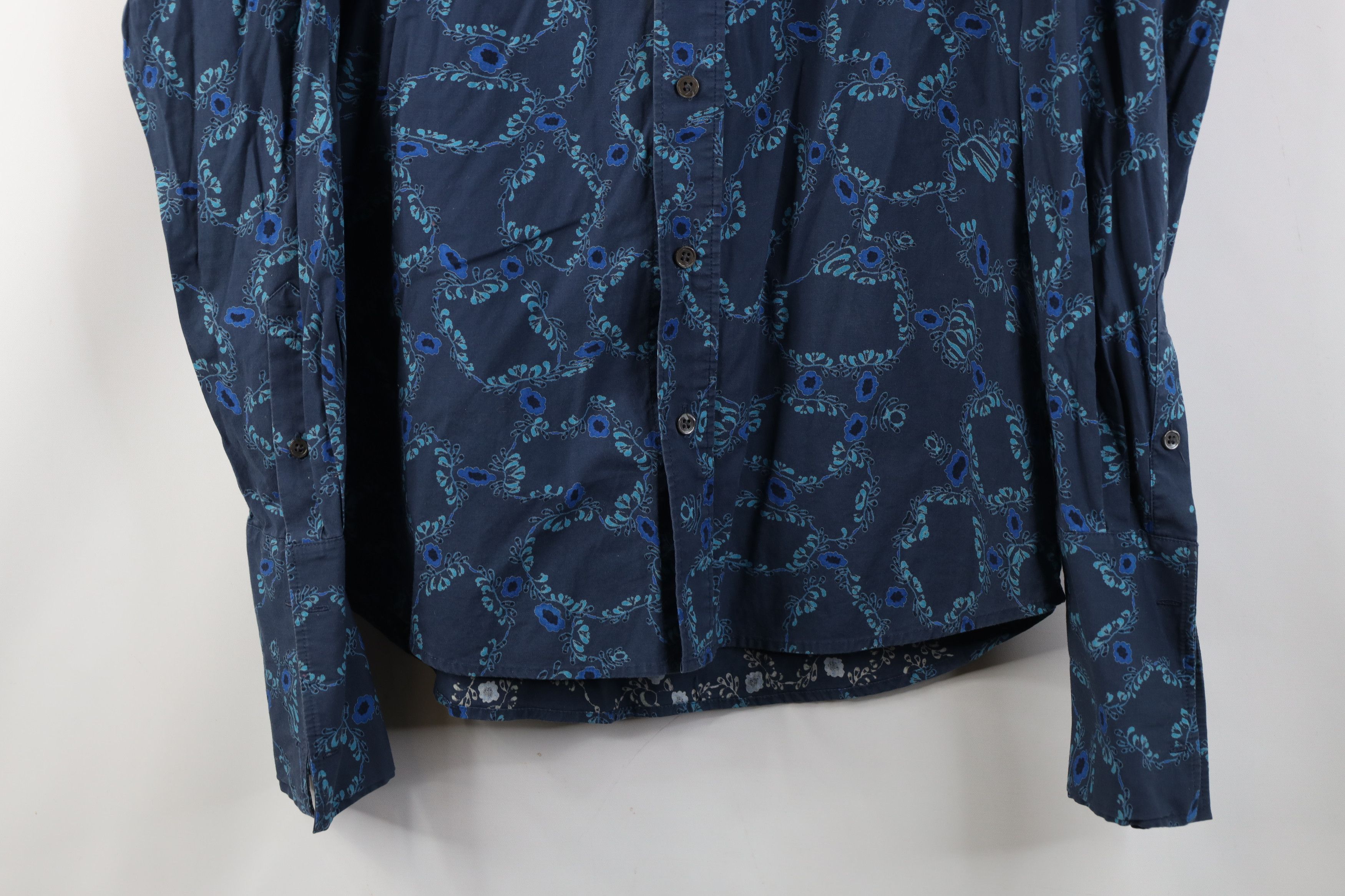 Theory Theory Andrew Flower All Over Print French Cuff Shirt Size US S / EU 44-46 / 1 - 3 Thumbnail