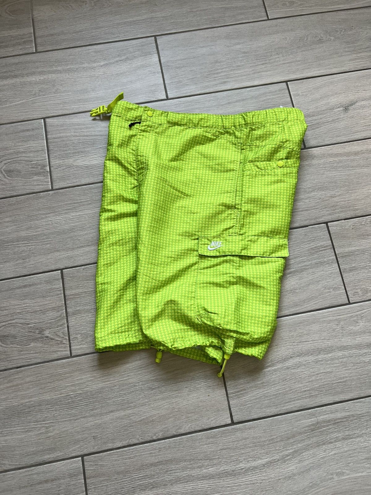 Nike Vintage Y2K Nike Swoosh Nylon Shorts ✅ Size US 32 / EU 48 - 14 Thumbnail