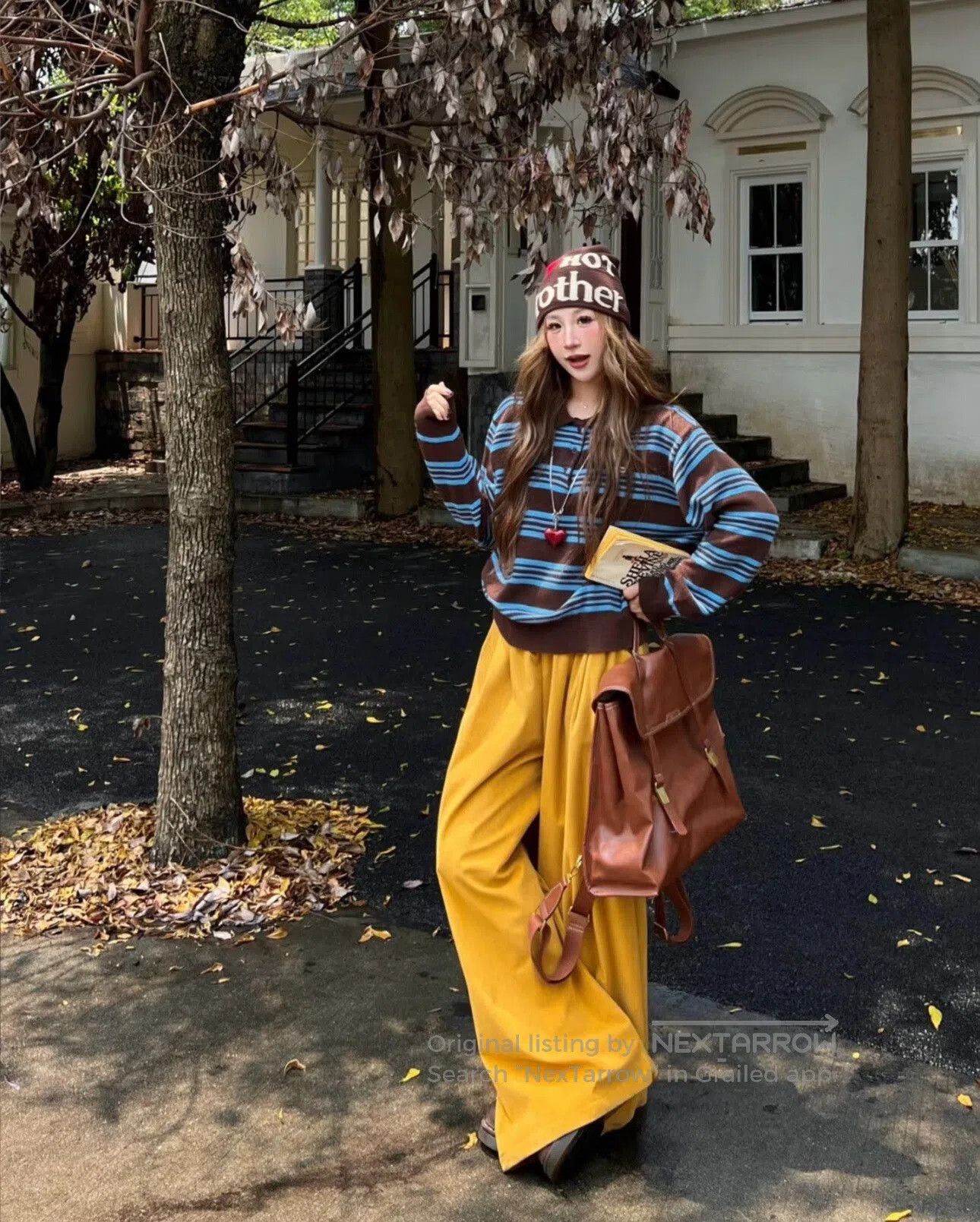 Hermes Hermes Yellow Cashmere Relaxed Fit Pants. Size 37" - 6 Thumbnail