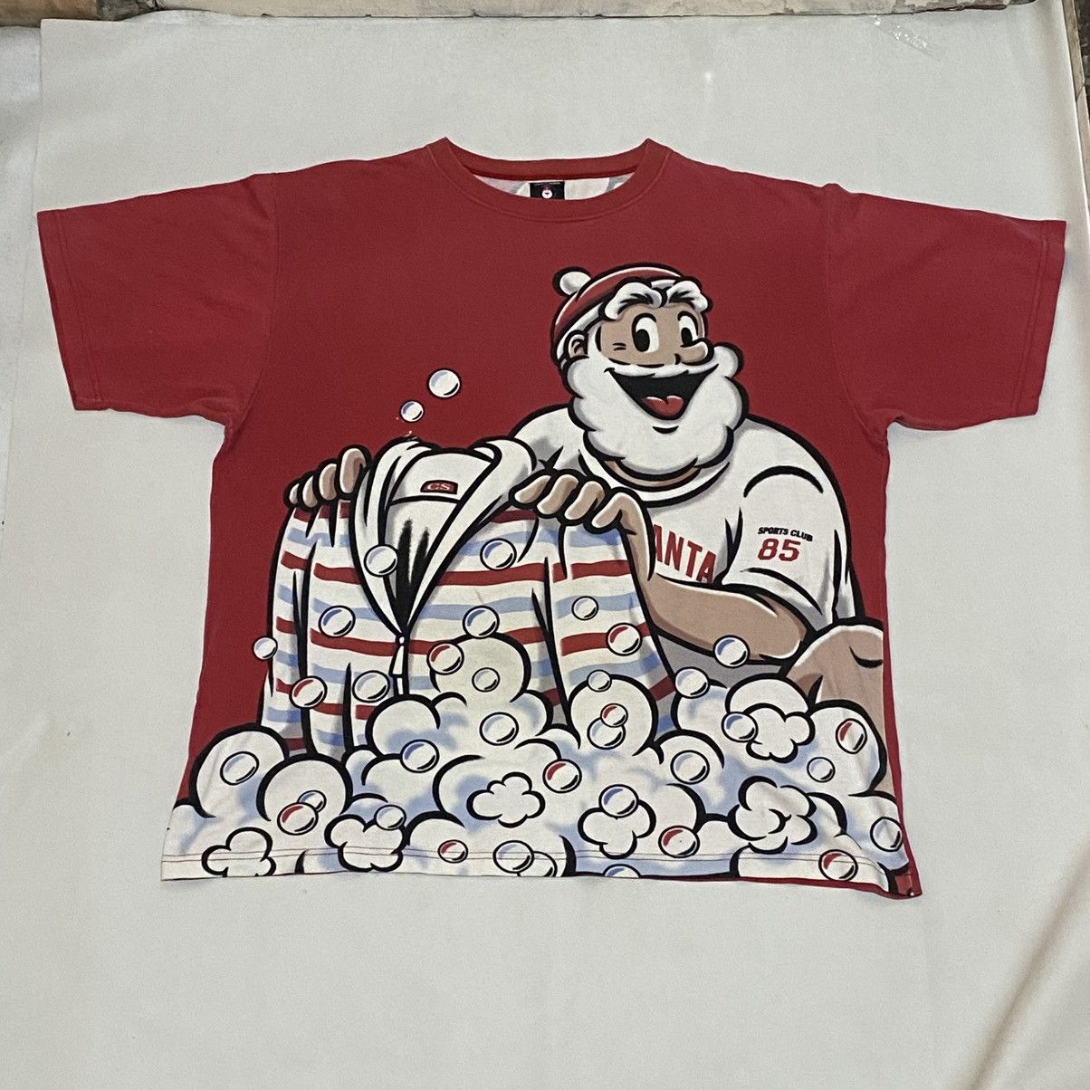 Vintage Captain santa tshirt sports club Size US L / EU 52-54 / 3 - 1 Thumbnail