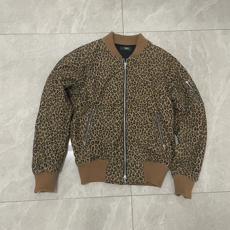 Amiri Amiri Leopard Print Flight Jacket Size US L / EU 52-54 / 3 - 1 Thumbnail