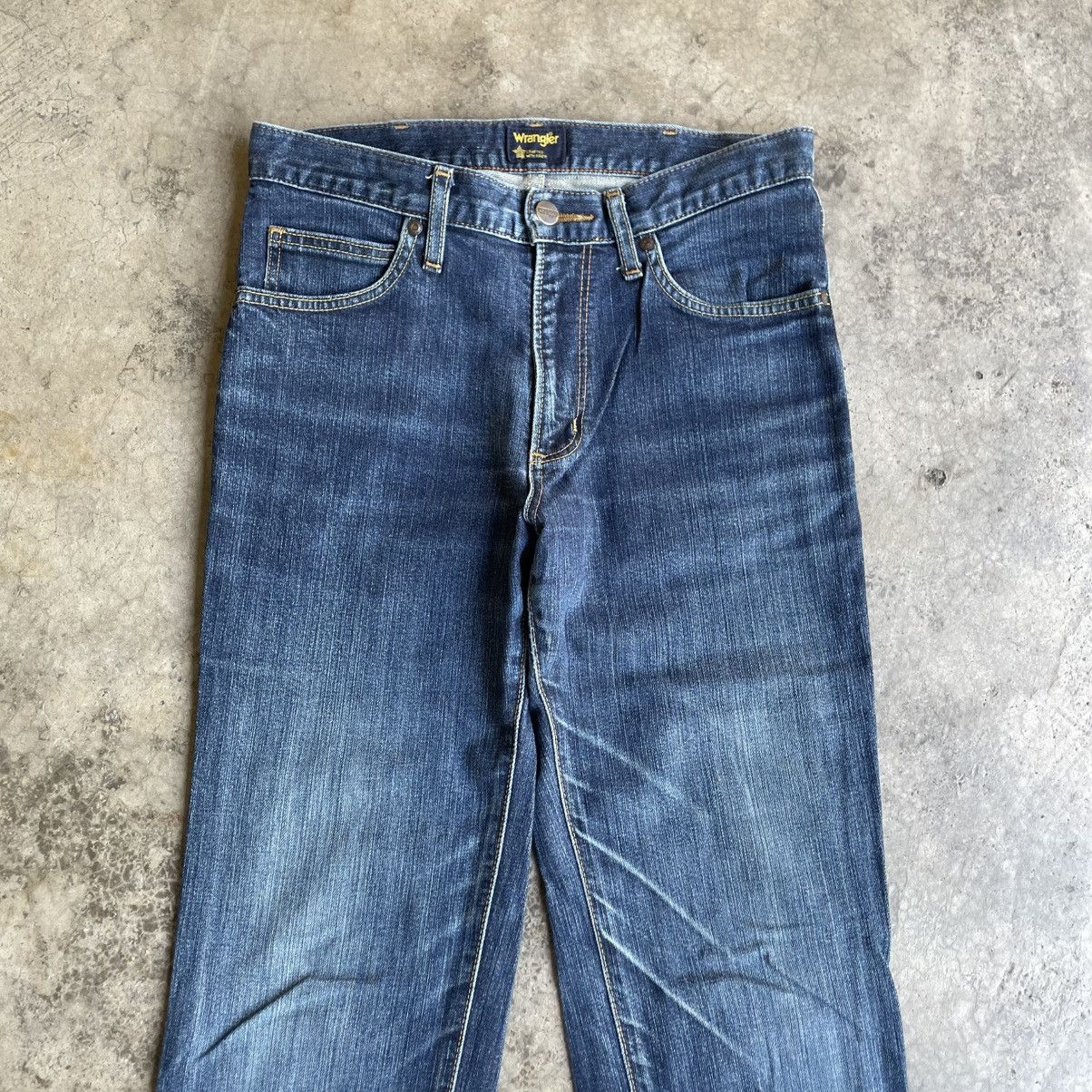 Wrangler 🔥Vintage Wrangler WM0383 Stoned Washed Ripped Denim Jeans Size US 29 - 2 Thumbnail