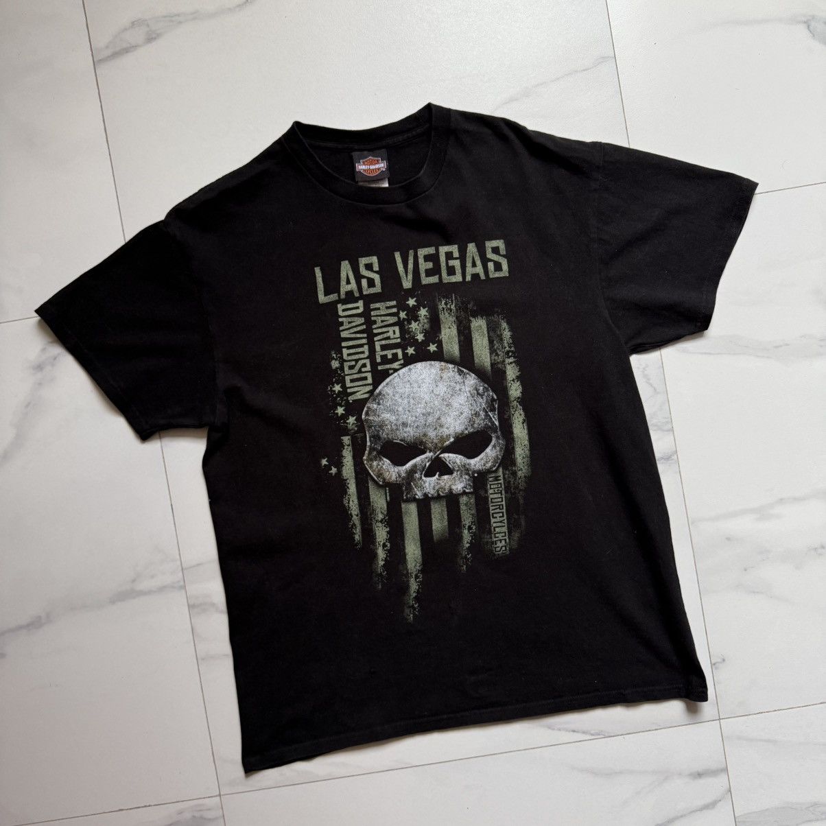 Harley Davidson Harley-Davidson Las Vegas, Nevada Distressed Tee Size US L / EU 52-54 / 3 - 4 Thumbnail