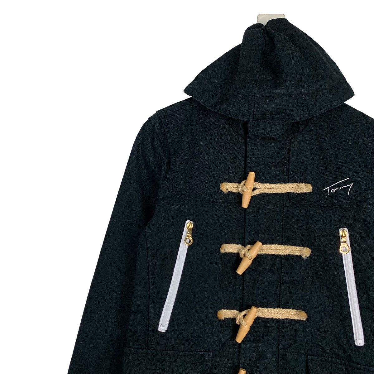 Tommy Jeans TOMMY Cotton Toggle Button Zipper Hoodie Jacket #0986-C44 Size US S / EU 44-46 / 1 - 7 Thumbnail