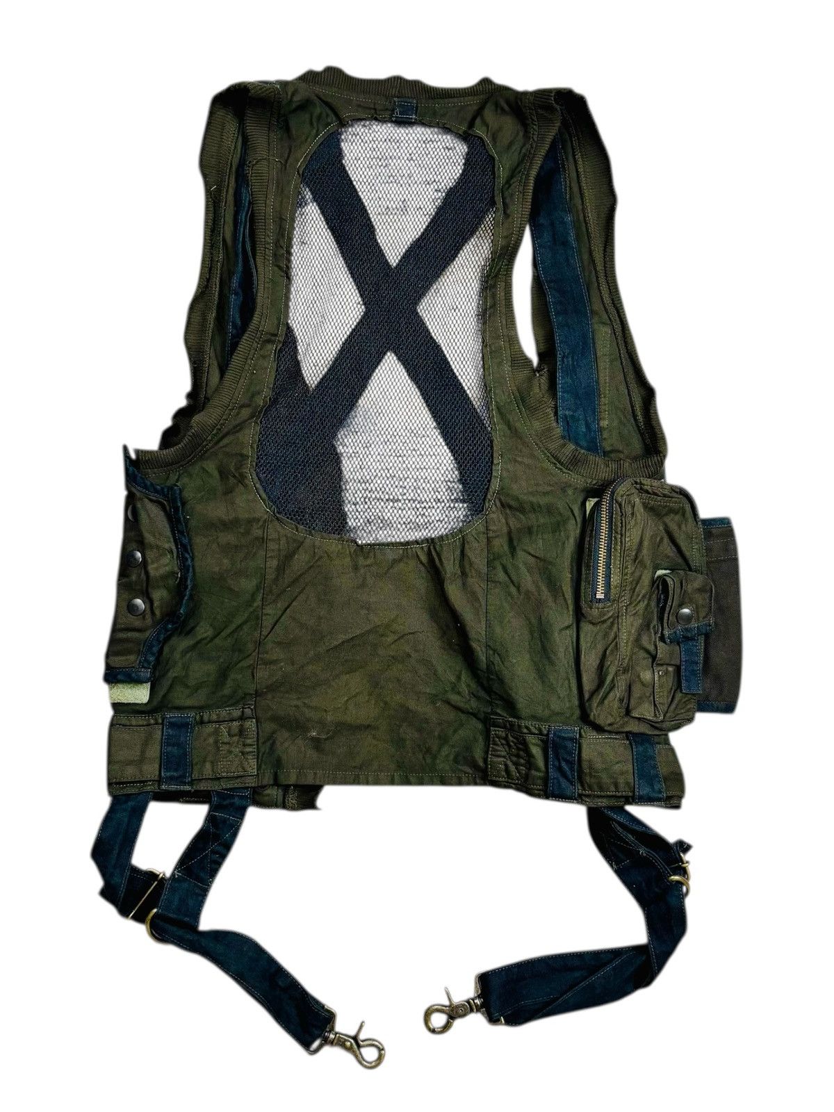 Le Grande Bleu (L.G.B.) Archive Veronica "Under Control" Cargo Vest Jacket Size US M / EU 48-50 / 2 - 4 Thumbnail