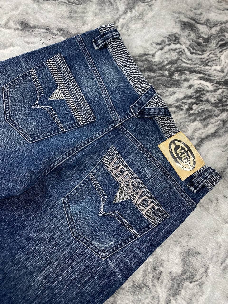Versace Vintage Versace Jeans Denim Big Logo Men Size 33 Blue Size US 33 - 3 Thumbnail