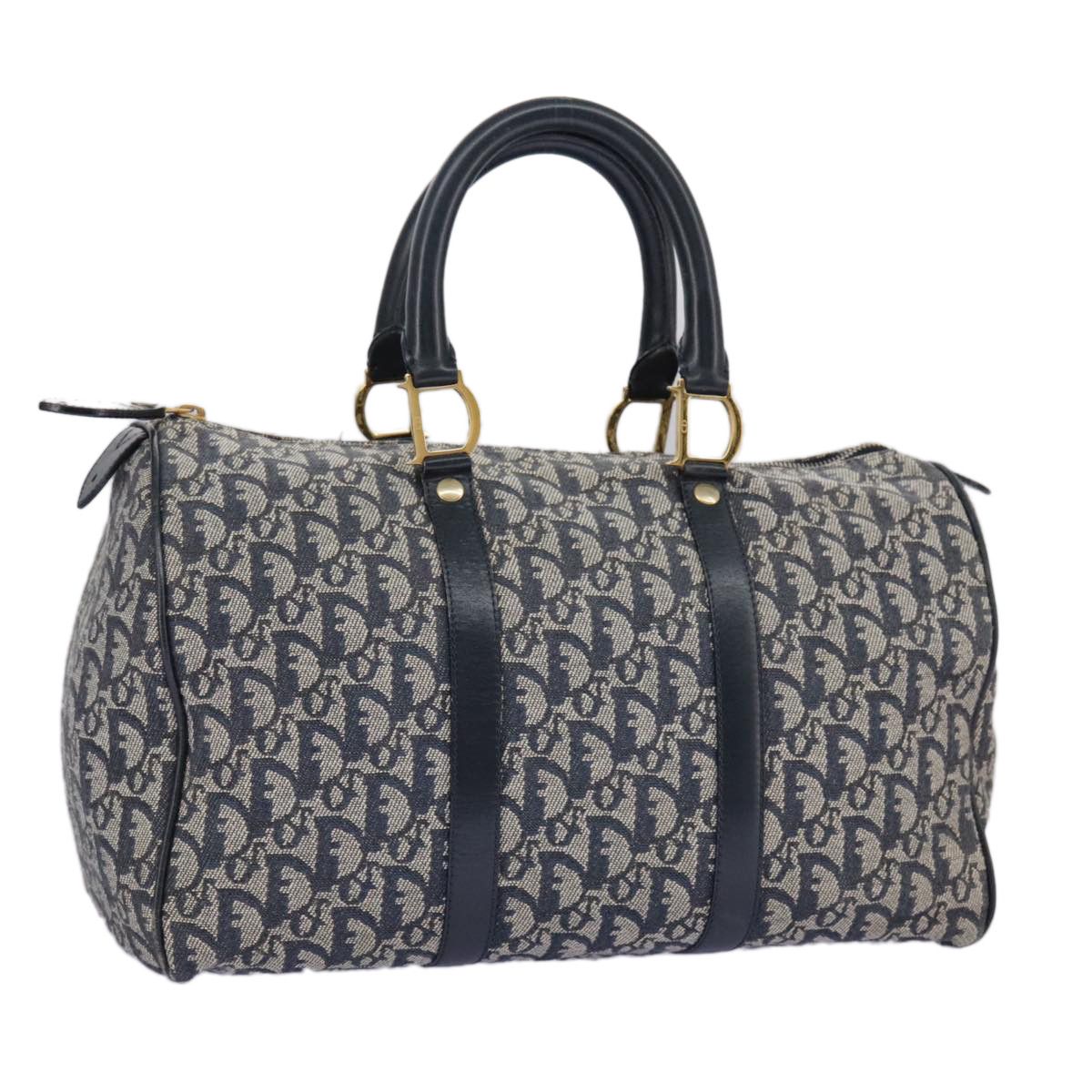 Dior Trotter Navy Canvas Travel Bag (Pre-Owned) Size ONE SIZE - 1 Thumbnail
