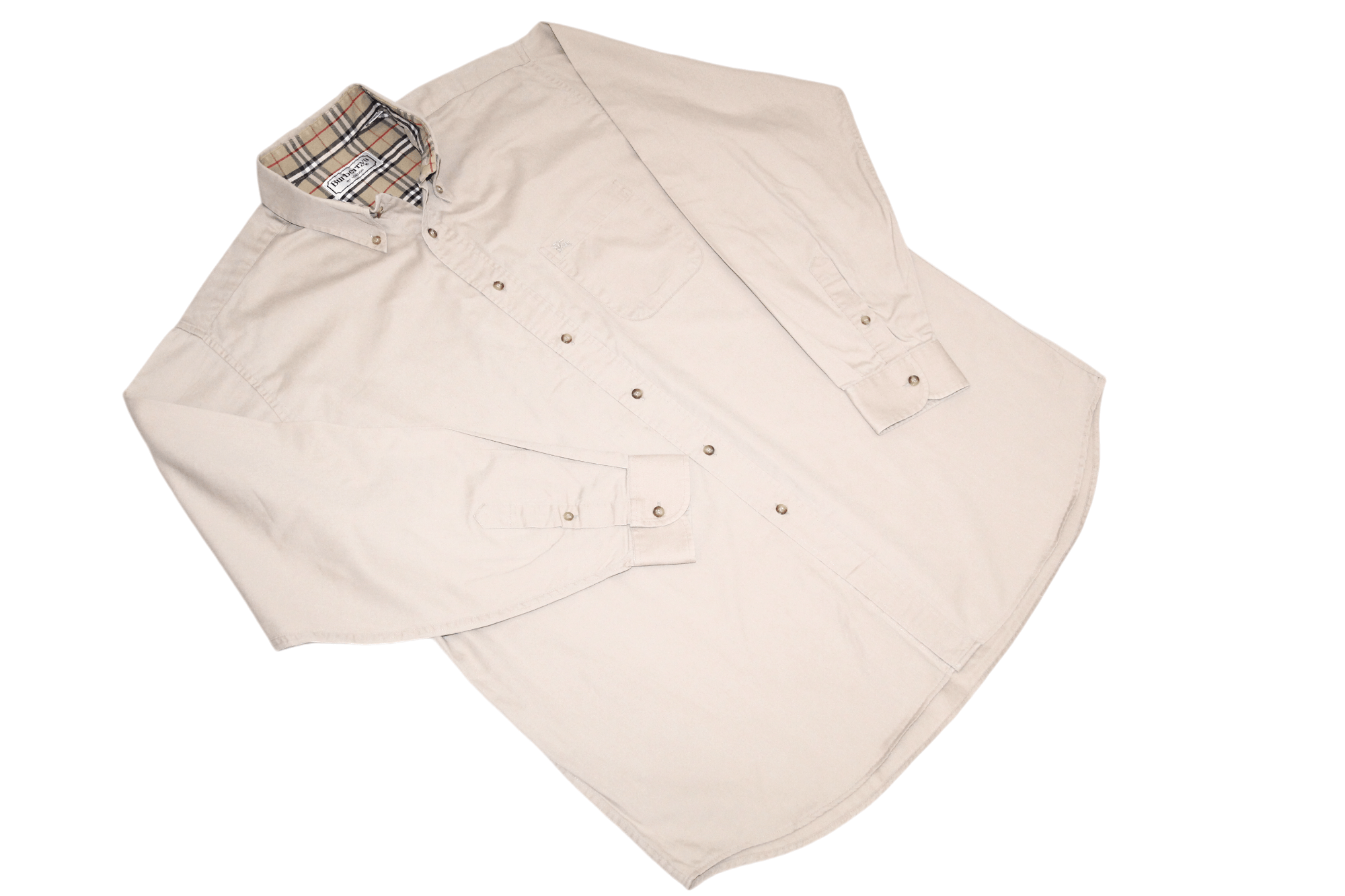 Burberry 70's Burberrys of London Signature Button Down Oxford Shirt Size US L / EU 52-54 / 3 - 4 Thumbnail