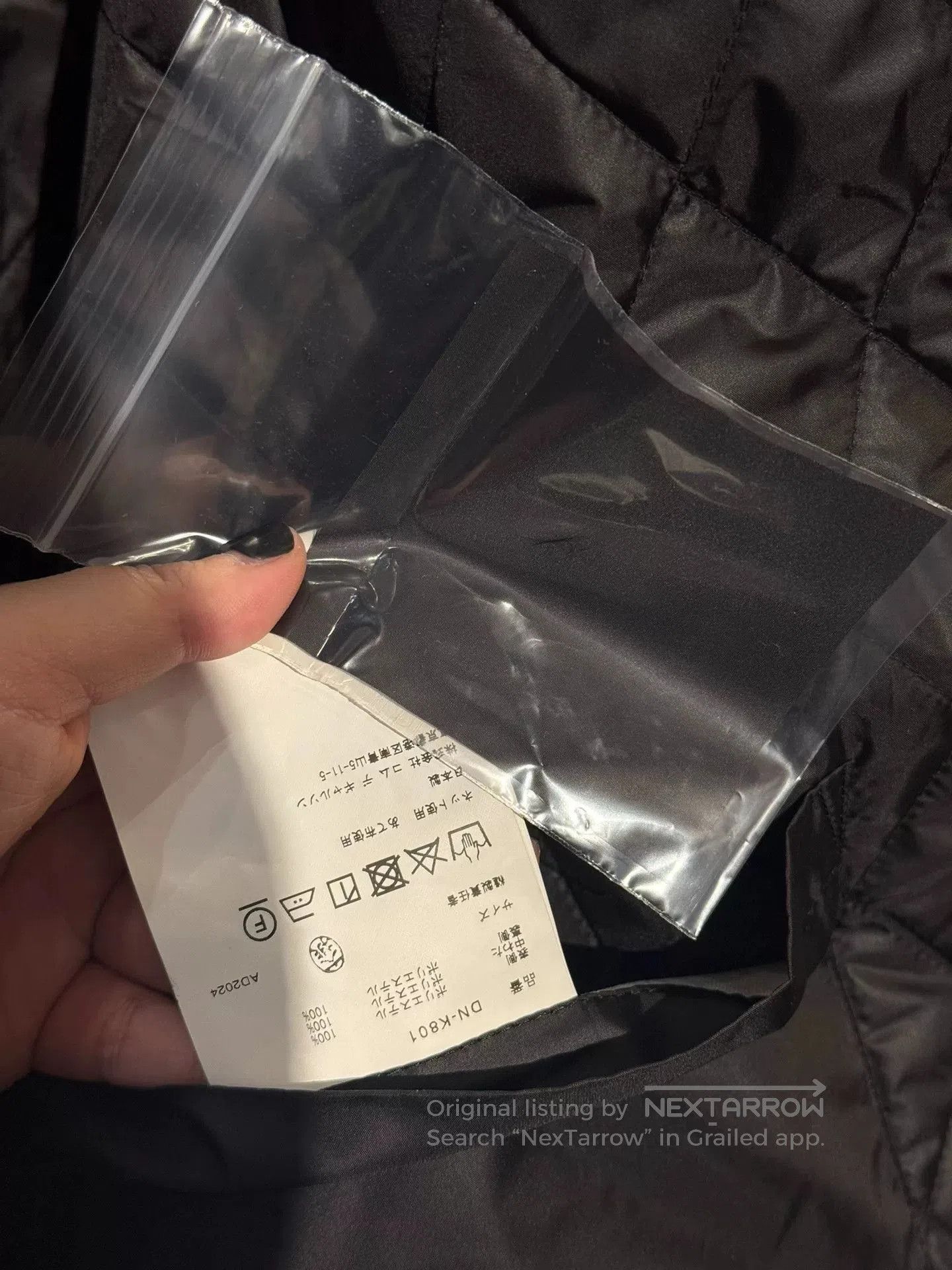 Comme des Garcons Homme Deux black quilted hooded cape jacket. Size US M / EU 48-50 / 2 - 5 Thumbnail
