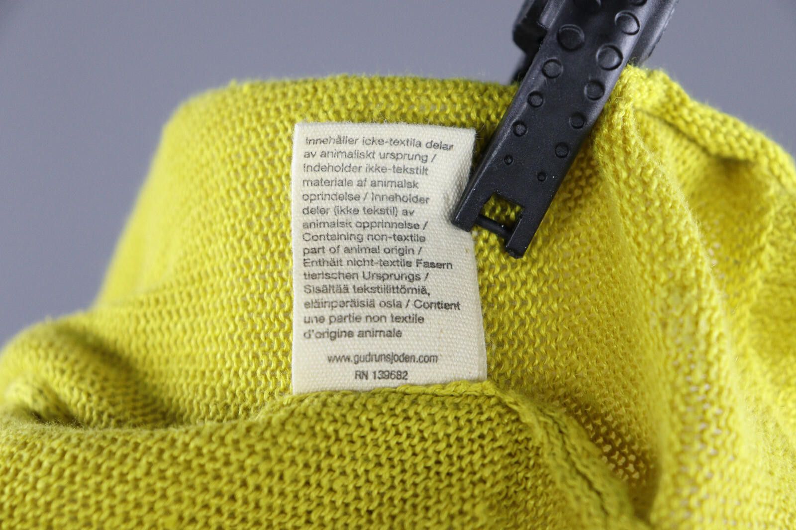 Designer Ladies Gudrun Sjöden Yellow Linen Cardigan Sweater Size L Size L / US 10 / IT 46 - 12 Thumbnail