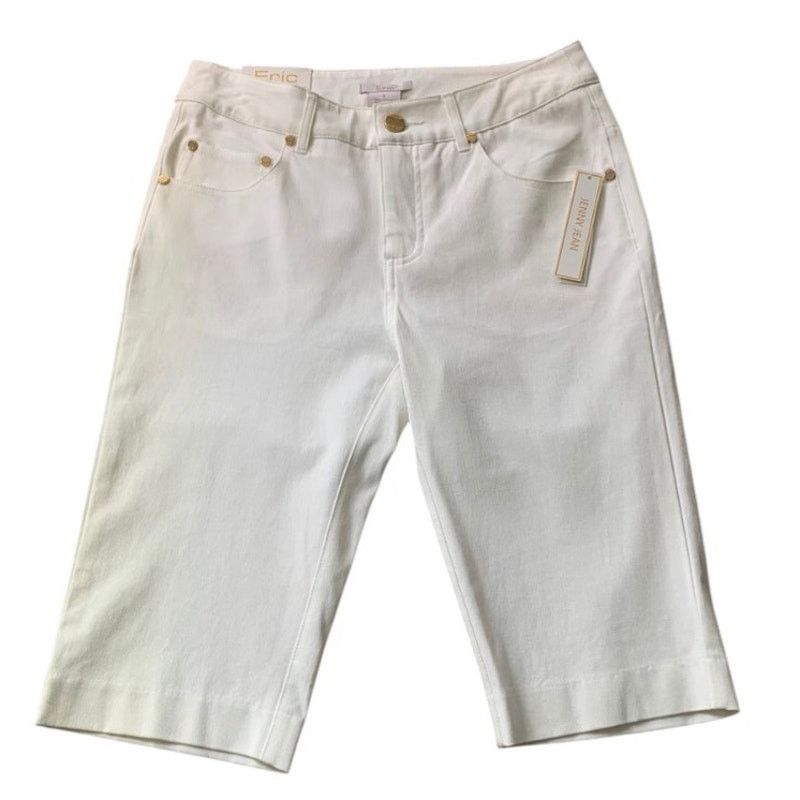 Other JENNY Women's Sz XS Capri Jeans White Tummy Control Mid-Rise Size 28" / US 6 / IT 42 - 9 Thumbnail